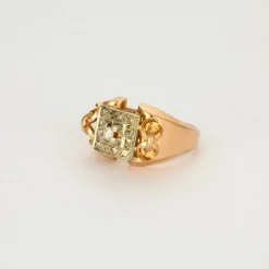 Bague Art Déco Tank diamants
