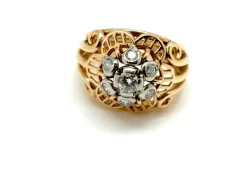 BAGUE ART DECO DIAMANTS