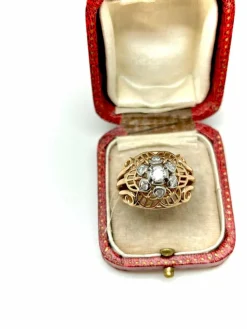 BAGUE ART DECO DIAMANTS