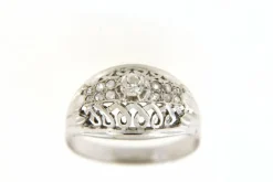 Bague Art Deco, Or jaune & diamants
