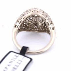 BAGUE ART NOUVEAU - OR BLANC