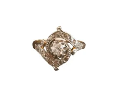 Bague Art Nouveau Diamants.