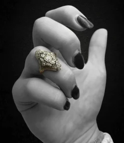bague Art Nouveau française rare