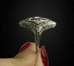 bague Art Nouveau française rare