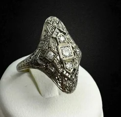 bague Art Nouveau française rare