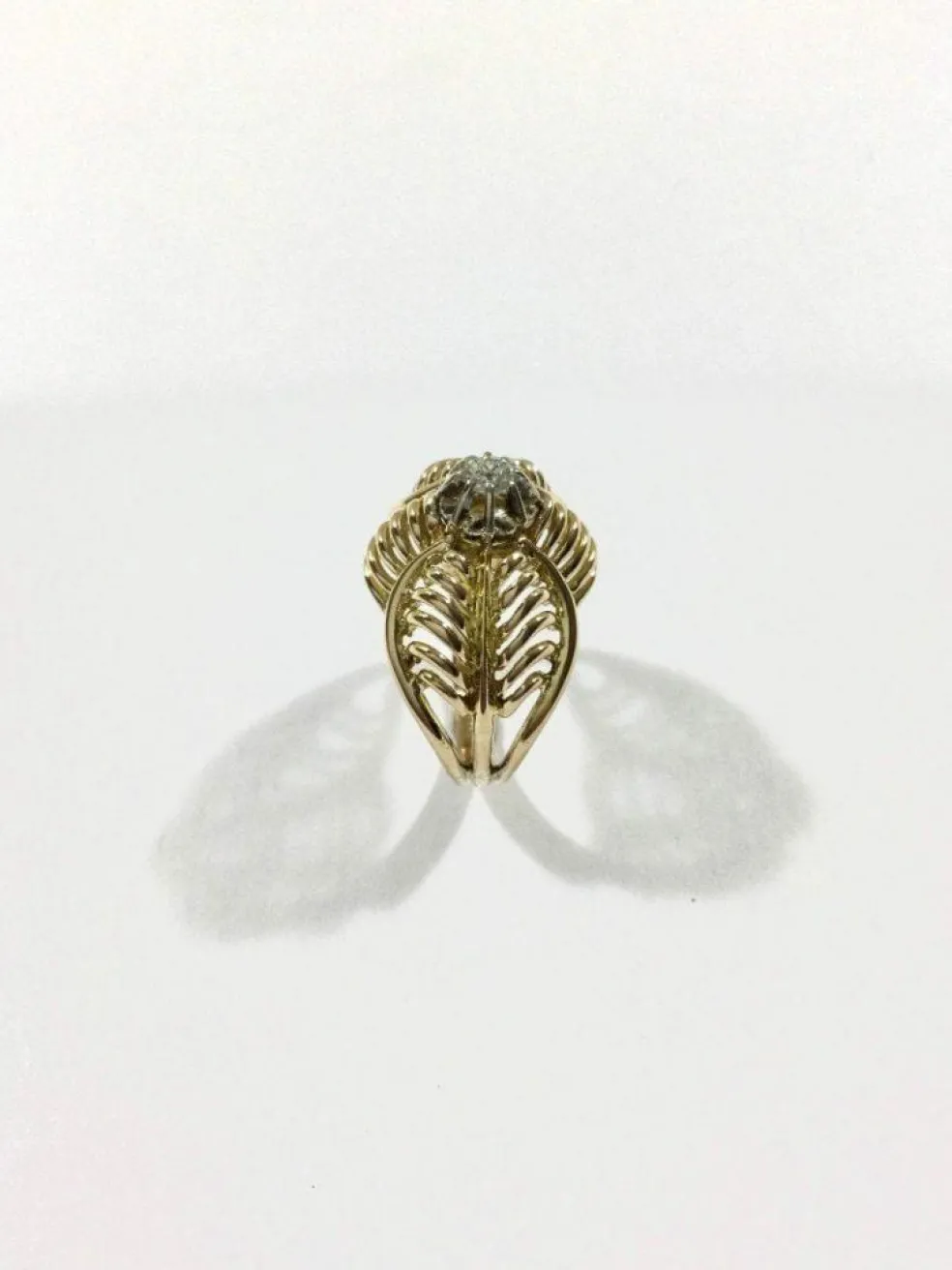 Bague Art Nouveau Or Et Diamant
