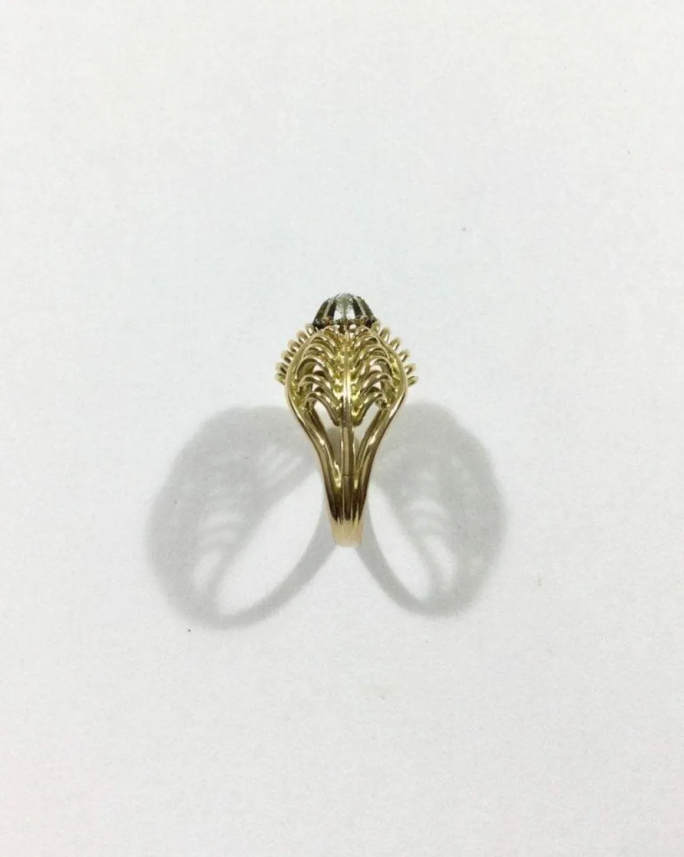 Bague Art Nouveau Or Et Diamant