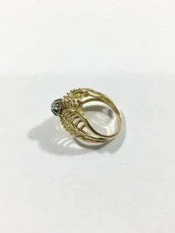 Bague Art Nouveau Or Et Diamant