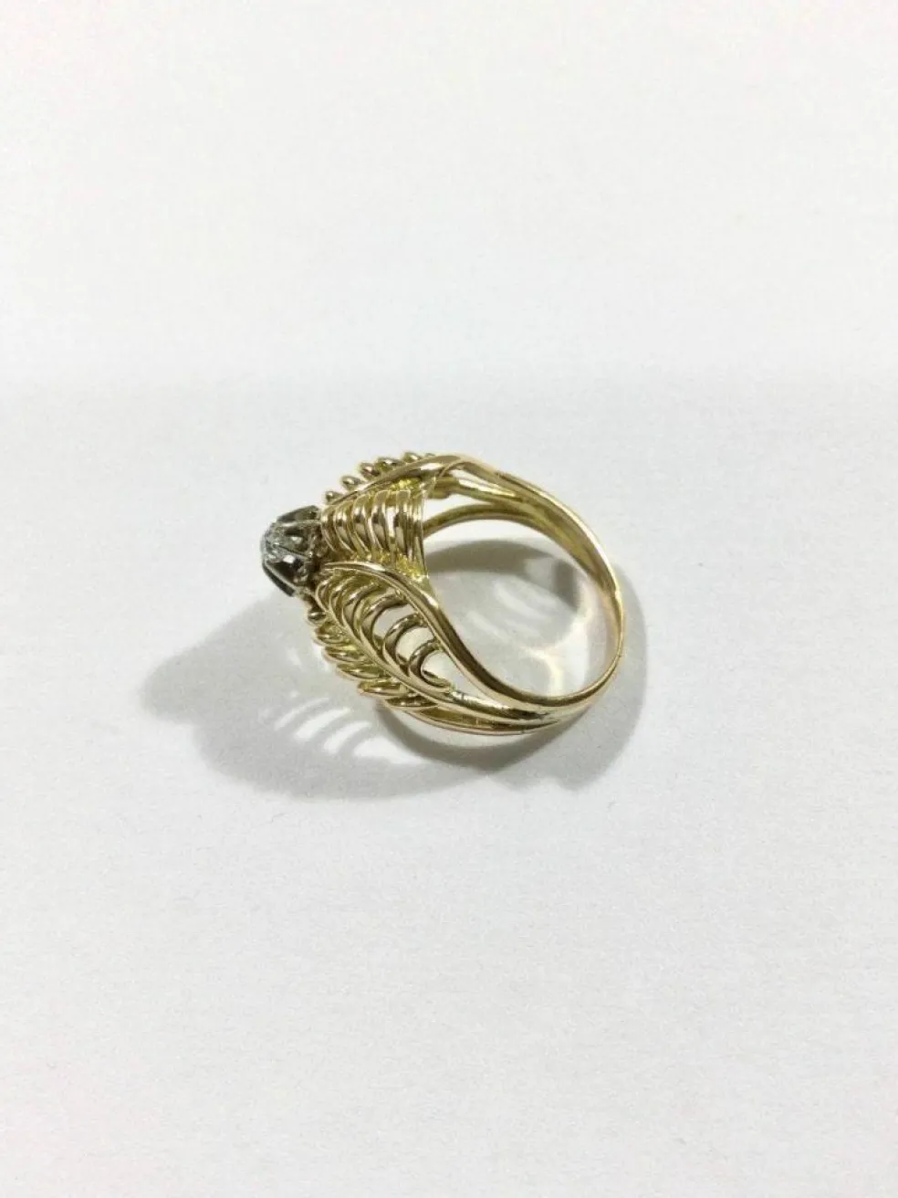 Bague Art Nouveau Or Et Diamant