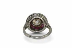 Bague Art-Déco diamants et Rubis