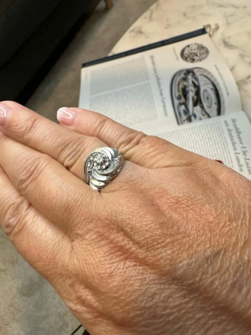 Bague Art-déco Diamants Or