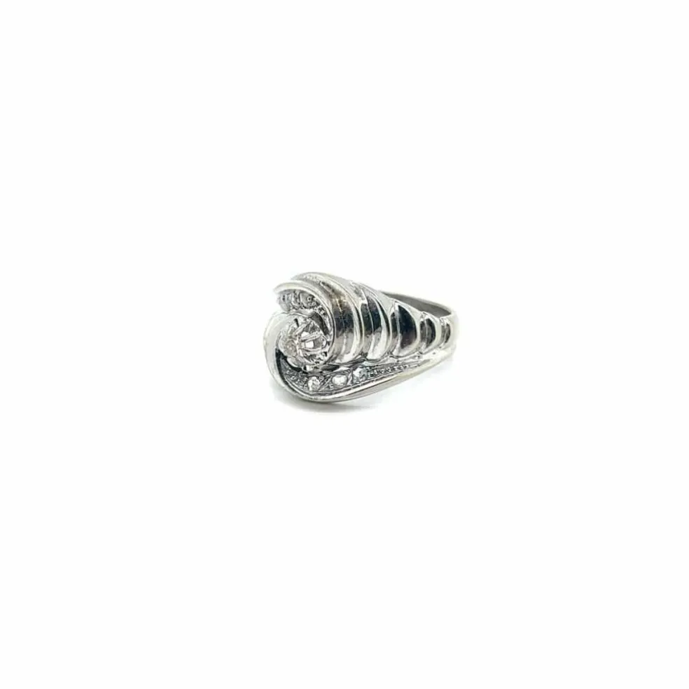 Bague Art-déco Diamants Or