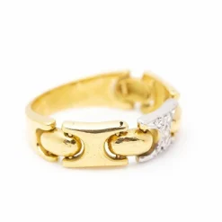 Bague Articulée 2 Ors Diamants