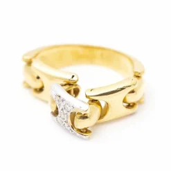 Bague Articulée 2 Ors Diamants