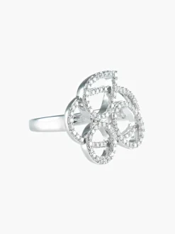 Bague au rond, ovales et poire Diamants