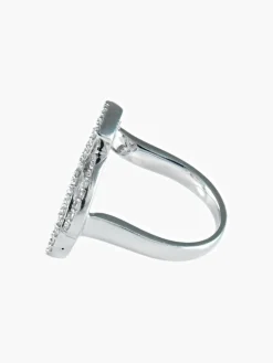 Bague au rond, ovales et poire Diamants