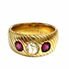 Bague austro-hongroise vintage de la fin du 19e siècle.