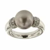 Bague avec perle de Tahiti et diamants