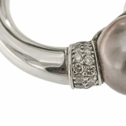 Bague avec perle de Tahiti et diamants
