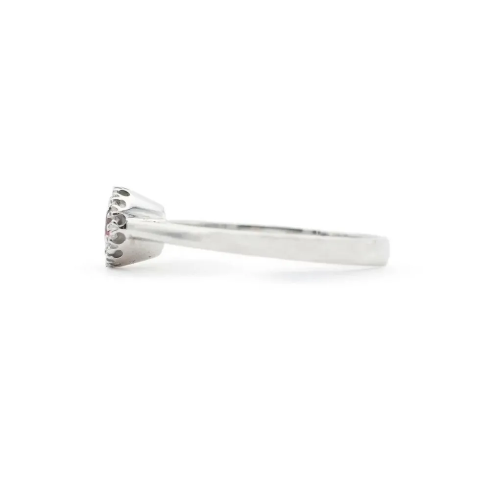 Bague avec rubis 0,26 ct et diamants