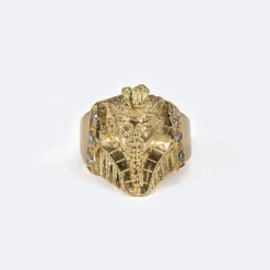 Bague avec sphinx et diamants