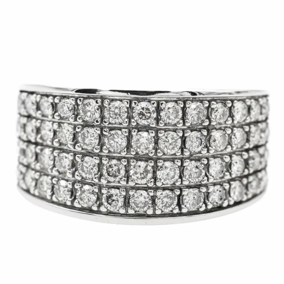 Bague Bague Or blanc Diamant
