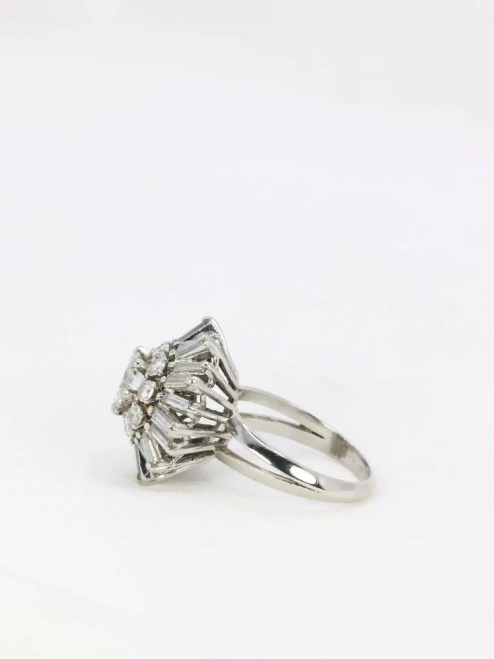 Bague ballerine vintage diamants