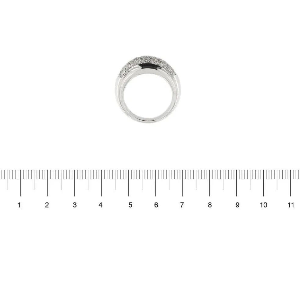 Bague bandeau 22 diamants