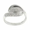 Bague bandeau avec diamants