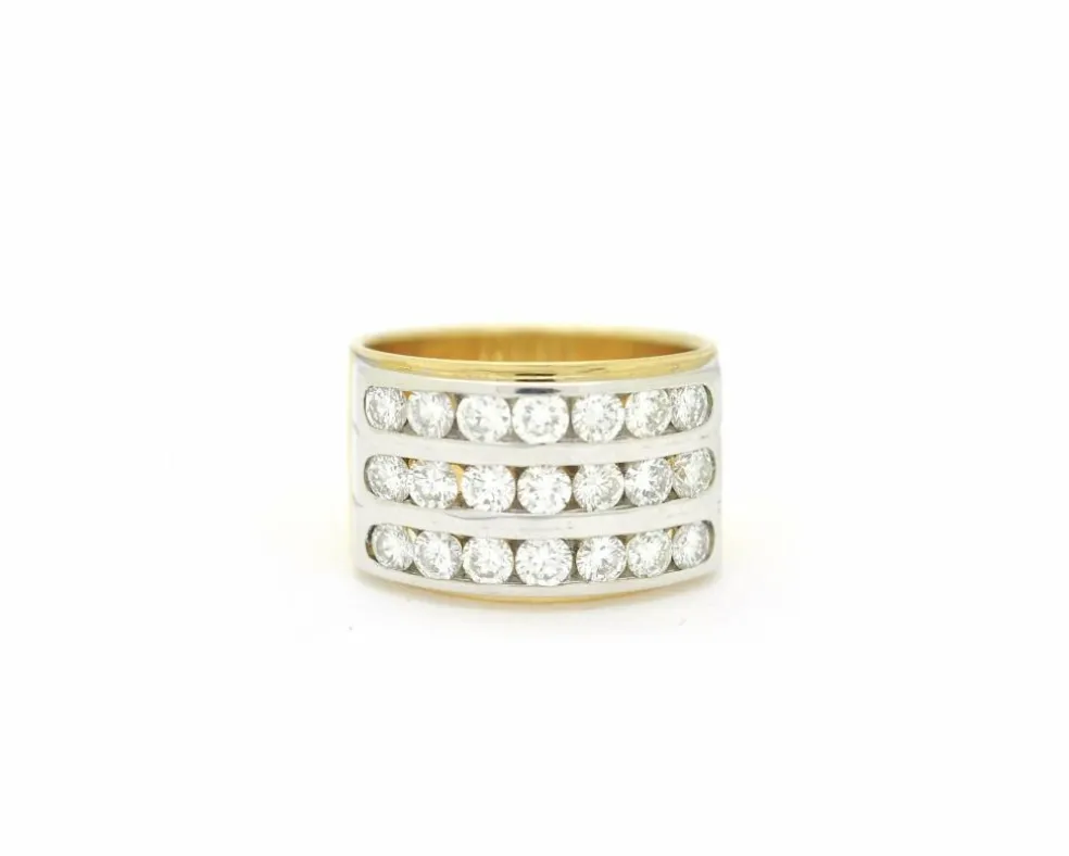 Bague bandeau avec diamants de 1,50 carat