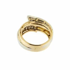Bague bandeau avec diamants