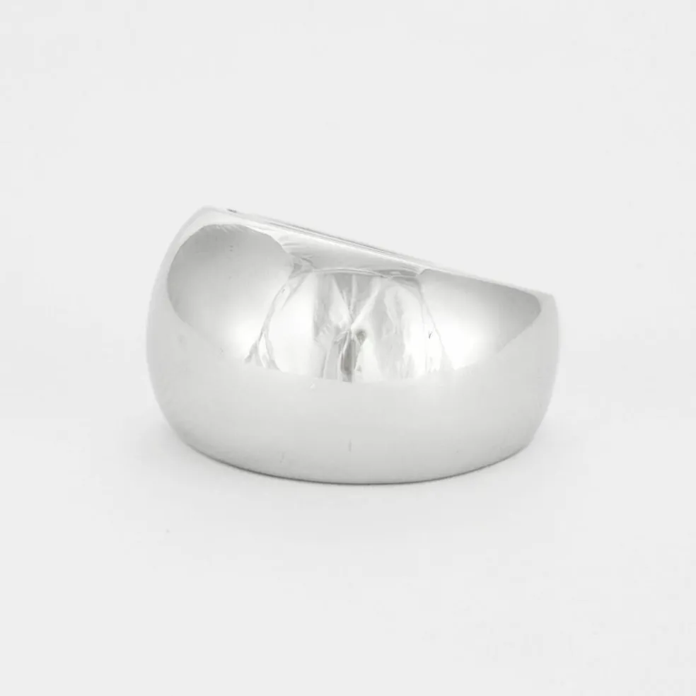 Bague bandeau Dael & Grau or gris