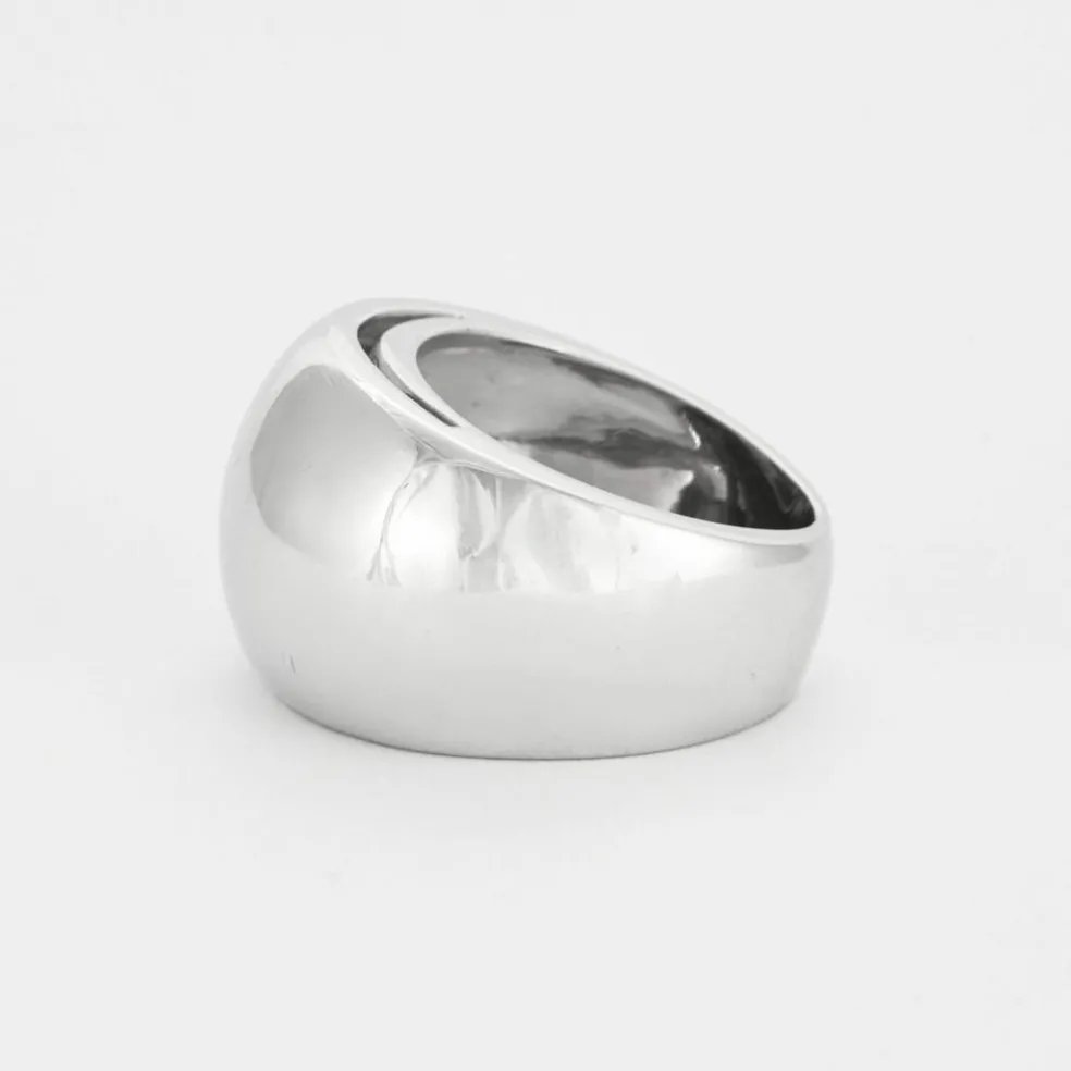 Bague bandeau Dael & Grau or gris