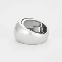 Bague bandeau Dael & Grau or gris