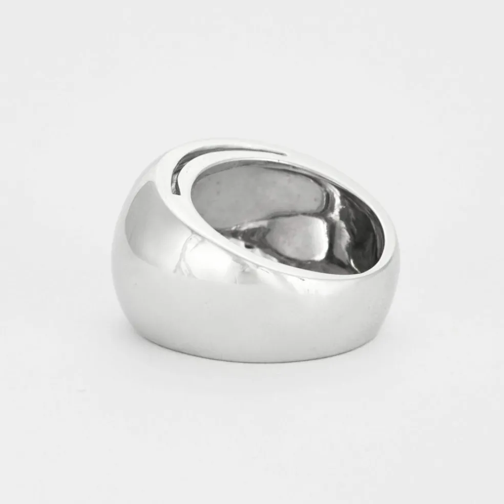 Bague bandeau Dael & Grau or gris