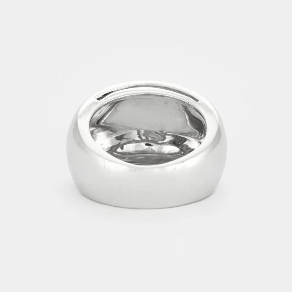 Bague bandeau Dael & Grau or gris