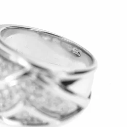 Bague bandeau diamants