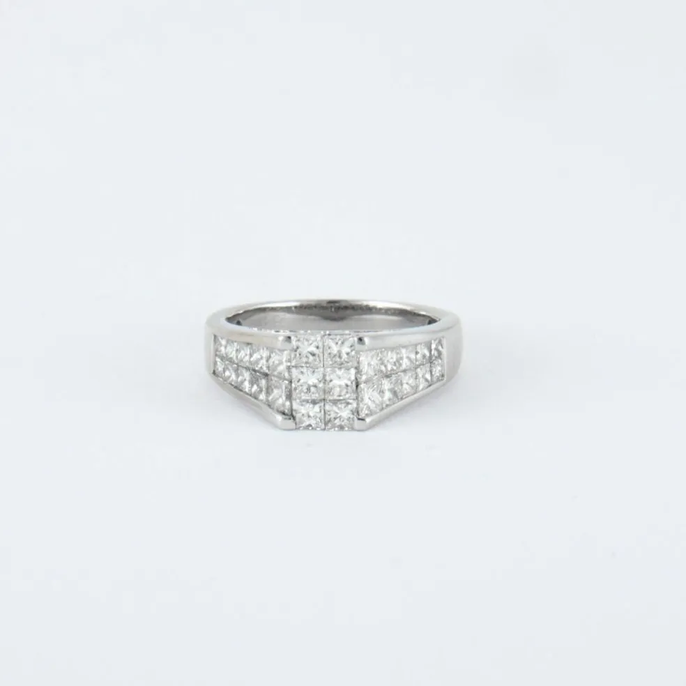 Bague bandeau Diamants