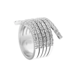 Bague bandeau diamants