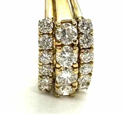 Bague bandeau diamants en or jaune