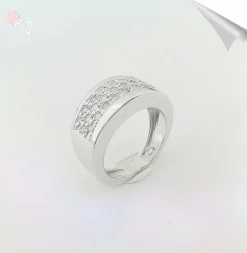 Bague Bandeau Diamants Or Blanc