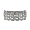 Bague Bandeau Or blanc Diamant