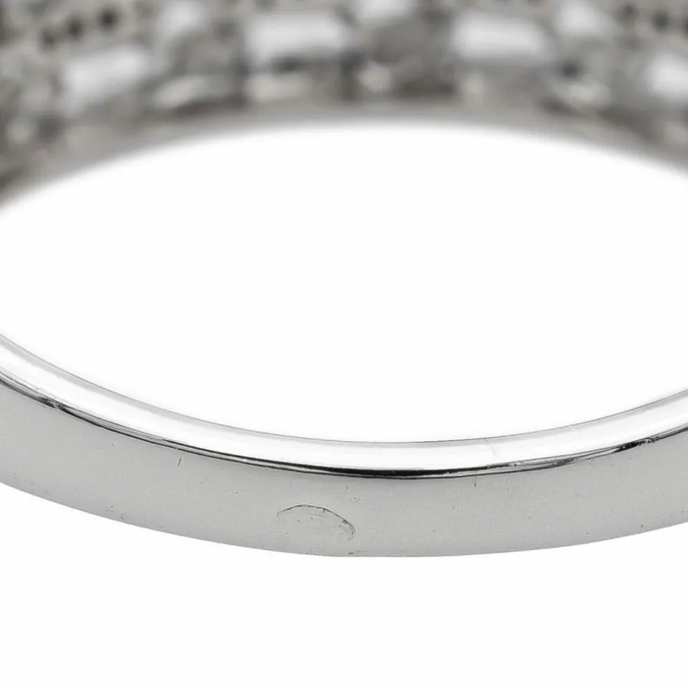 Bague Bandeau Or blanc Diamant