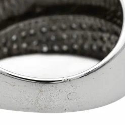 Bague Bandeau Or blanc Diamant