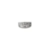 Bague bandeau or blanc et diamants