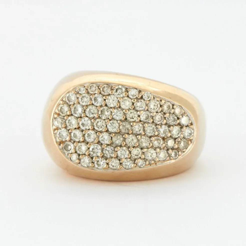 Bague Bandeau Or et Diamants