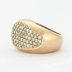 Bague Bandeau Or et Diamants