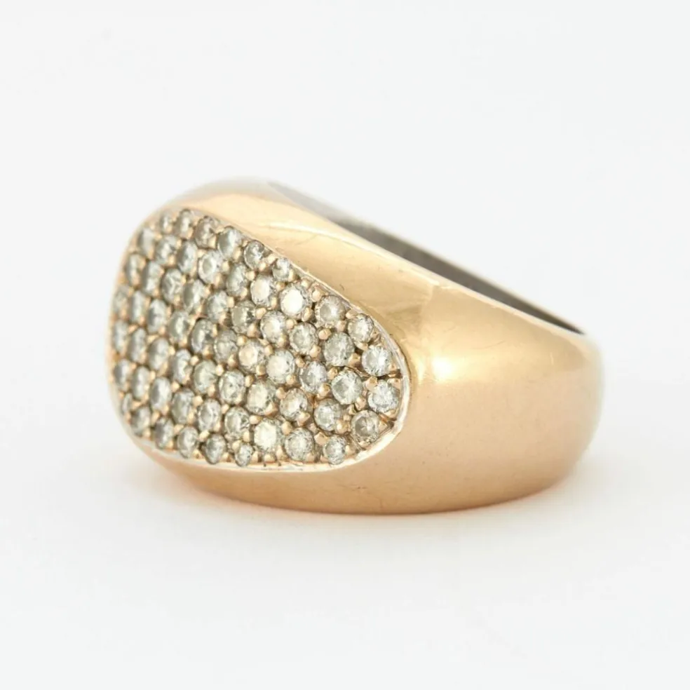 Bague Bandeau Or et Diamants