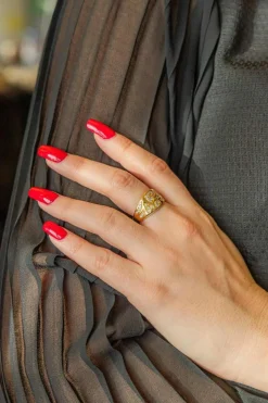 Bague Bandeau Or jaune Diamant
