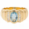 Bague Bandeau Or jaune Topaze